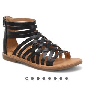 Women's Palmyra Kork-ease Black Strappy Sandal